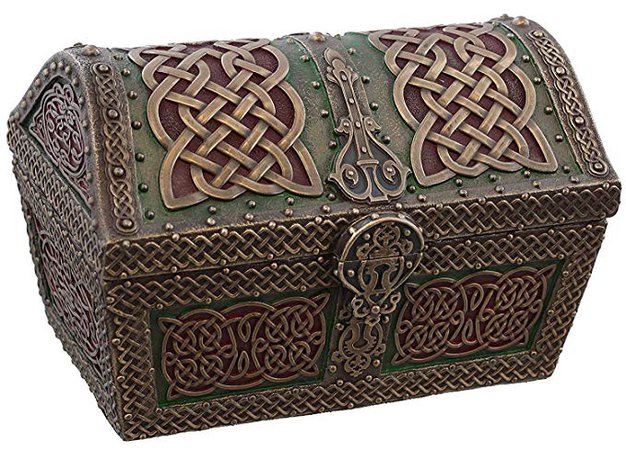 Amazon.com: Celtic Treasure Chest Trinket Box: Home & Kitchen