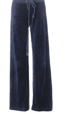 blue low rise tracksuit pants