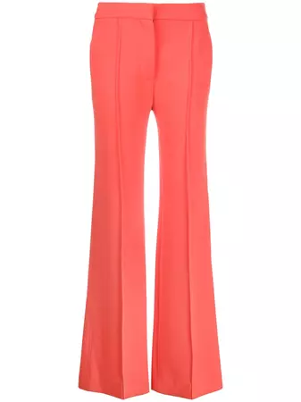Shop Victoria Victoria Beckham high waist flared leg trousers with Express Delivery - FARFETCH