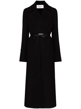 Valentino tie-front double-breasted Coat - Farfetch