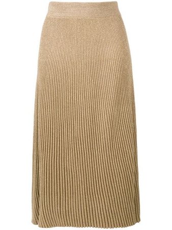 Marni Ribbed Knit A-Line Skirt