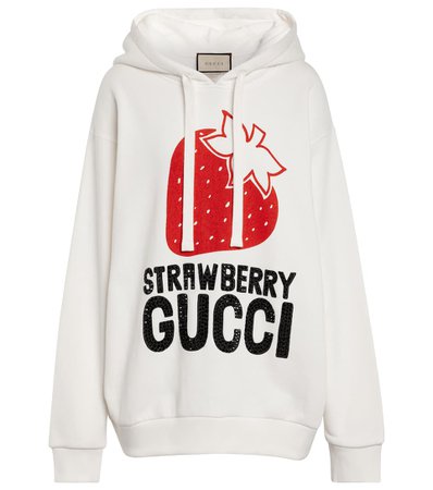 Gucci - Logo cotton hoodie | Mytheresa