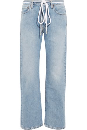 Off-White | Diag printed boyfriend jeans | NET-A-PORTER.COM