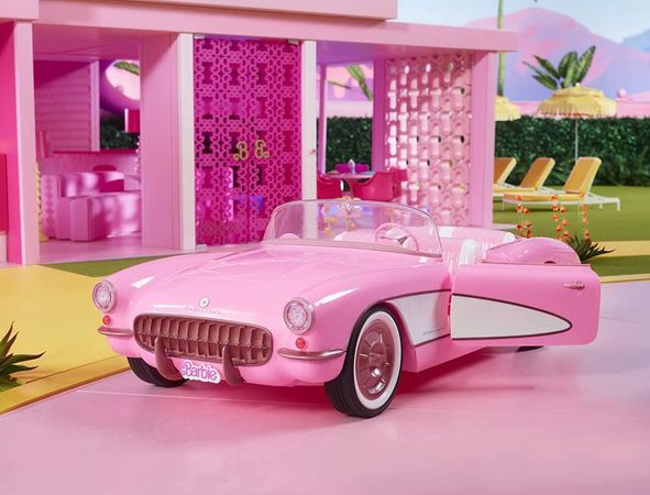 Barbie The Movie merchandise ; Opens a new tab Barbie car pink corvette