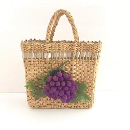 grape vintage basket