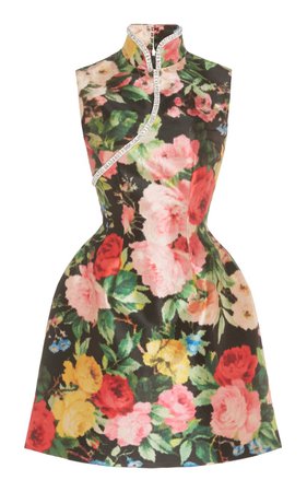 Floral-Print Taffeta Dress by Richard Quinn | Moda Operandi