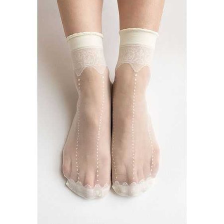 transparent socks lace