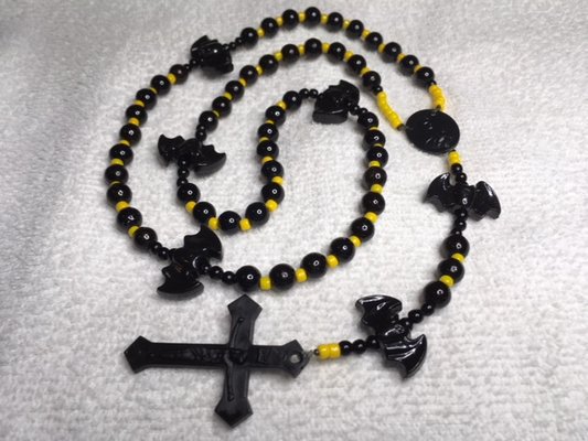 Rosary Batman Black and Yellow | Everything Else for sale on Kingwood bookoo!