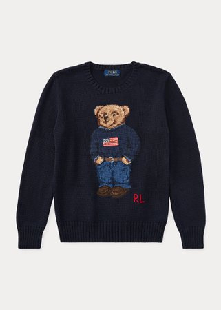Polo Bear Cotton Sweater | Ralph Lauren