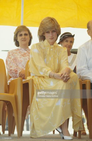 Diana, Princess of Wales attends the official welcome ceremony during... News Photo - Getty Images