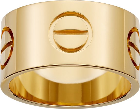 cartier thick gold love ring
