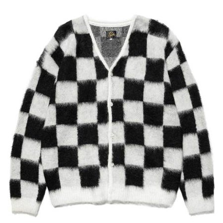 Mohair Cardigan - Checkered Off White – HAVEN