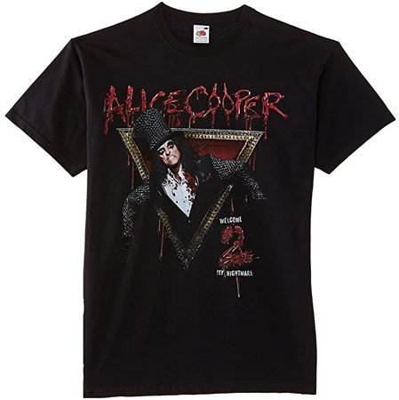 Amazon.com: Alice Cooper Welcome to My Nightmare Rock Official Tee T-Shirt Mens Unisex: Clothing