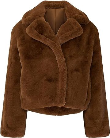 BB DAKOTA Rent The Runway Pre-Loved Faux Fur Big Time Plush Jacket at Amazon Women's Coats Shop