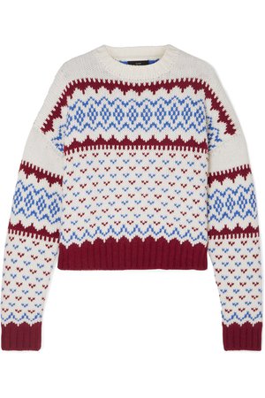 Alanui | Fair Isle wool and cashmere-blend sweater | NET-A-PORTER.COM