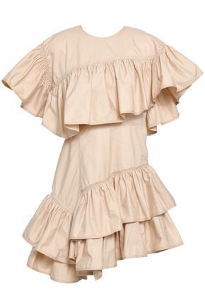 Fringed cotton mini dress | THOM BROWNE | Sale up to 70% off | THE OUTNET