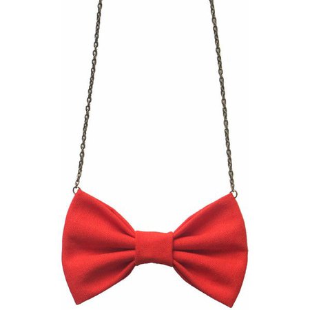 Red Bow Tie Necklace