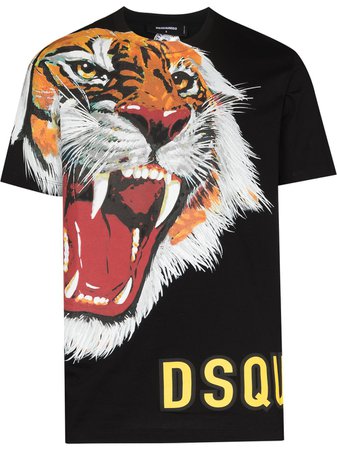 Dsquared2 Roaring Tiger Print T-shirt - Farfetch