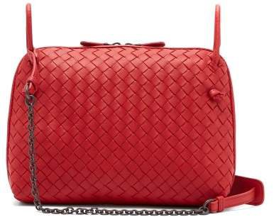 Nodini Intrecciato Leather Cross Body Bag - Womens - Red