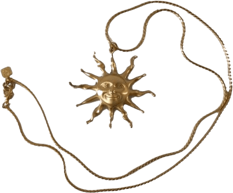 sun pendant gold