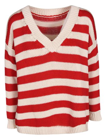 Ermanno Ermanno Scervino Ermanno Ermanno Scervino Sweater - Red/White - 10850434 | italist