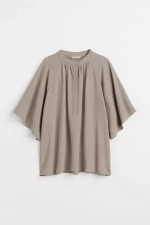 Chiffon blouse - Taupe - Ladies | H&M US