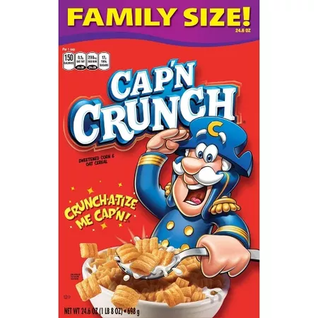 Cap'n Crunch Original Breakfast Cereal - 22.8 Oz : Target