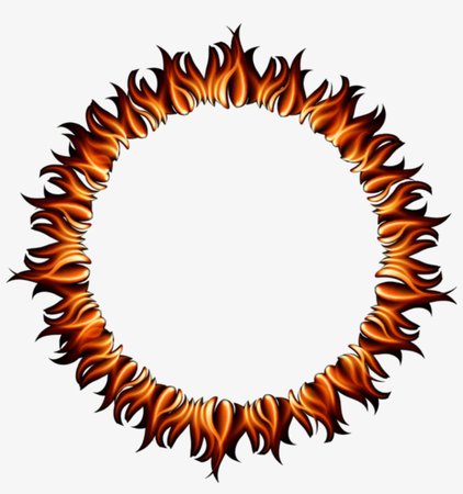 Fire Flames Ring Round Circle