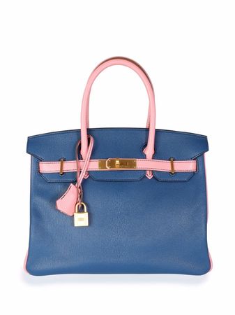 Hermès Birkin 30 blue/pink Tote Bag - Farfetch