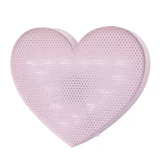 Nojo Lighted Room Heart Decorative Wall Sculpture Pink : Target