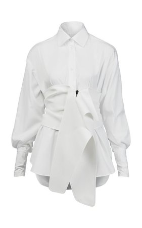 white blouse shirt dress