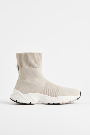 Fully-fashioned Sneaker Boots - Light beige - Ladies | H&M US