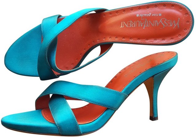 Turquoise Cloth Sandals