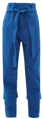 Colville - Belted Combat Trousers - Womens - Blue