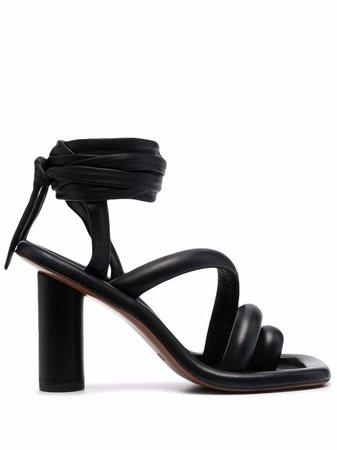 Shop AMBUSH tube-strap 105mm sandals with Express Delivery - FARFETCH