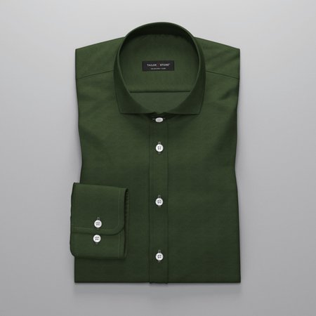 Dark green oxford dress shirt<br> | Tailor Store®