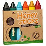 Amazon.com: Star Right Bumble Sticks 100% Pure Beeswax Crayons Natural, Handmade in New Zealand Safe for Toddlers, Kids and Children, for 1 Year Plus 12 Jumbo Crayons : Toys & Games