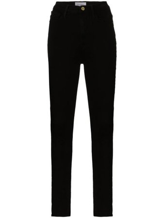 Black Frame Ali High-Rise Skinny Jeans | Farfetch.com