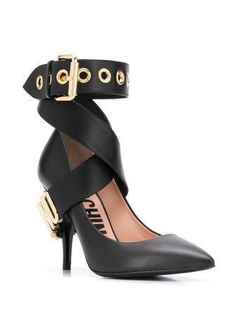 Moschino Buckled Ankle Strap Pumps - Farfetch