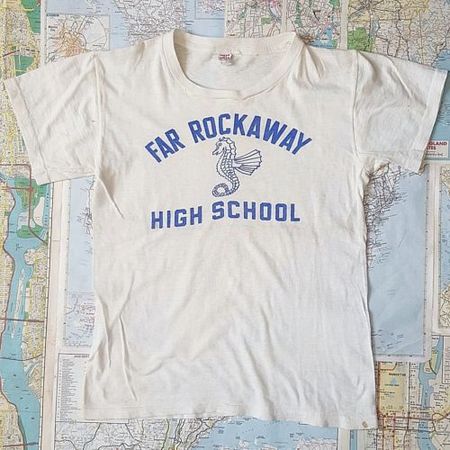 SUPER RARE Original Vintage 1950s 'FAR ROCKAWAY HIGH SCHOOL' T-Shirt | eBay
