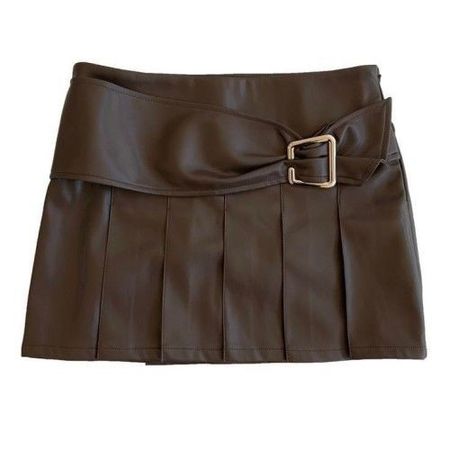Brown Leather skirt