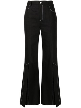 Shop Monse high-rise bootcut jeans with Express Delivery - FARFETCH