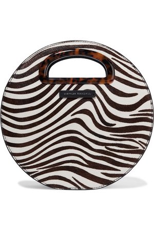 Loeffler Randall | Indy zebra-print calf hair shoulder bag | NET-A-PORTER.COM