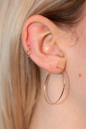 Gold Hoop Earrings - Accessories