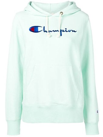 Champion Embroidered Logo Hoodie - Farfetch