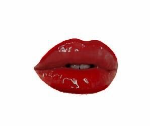 plump red lip