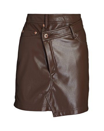 Jonathan Simkhai Standard Enzo Asymmetric Mini Skirt | INTERMIX®