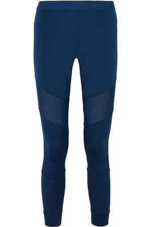 adidas by Stella McCartney | + Parley for the Oceans Essentials mesh-paneled Climalite leggings | NET-A-PORTER.COM