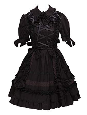 victorian gothic dress black lolita