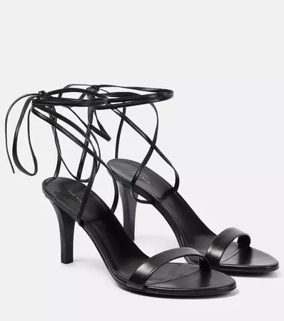 Maud Leather Sandals in Black - The Row | Mytheresa